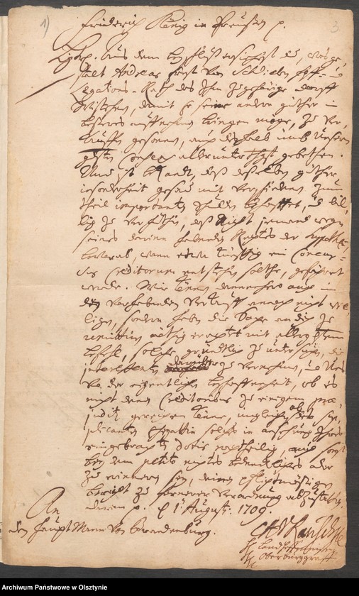 image.from.unit.number "Wisdehnen, H.[Haupt] A. [Amt] Brandenburg [Pokarmin]. Acta die Confirmaion des Kaufkontrakts zwischen dem Hof=und Legationsrath Andreas Ernst v. [von] Schlieben und dem Könighöfischen Stadtrath Bernh. [ Bernhard] Albrecht"