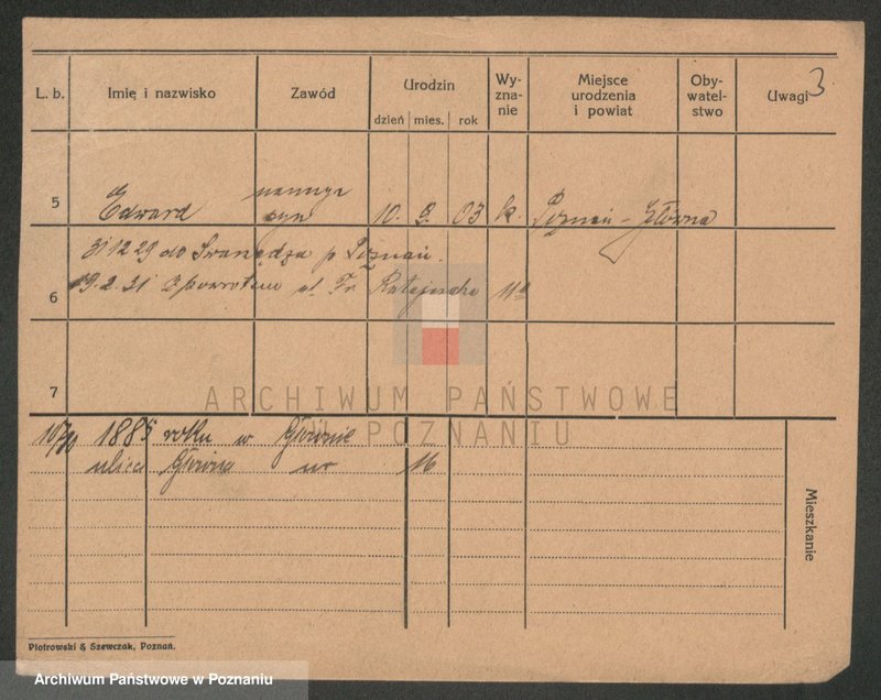 Obraz 9 z jednostki "Szulc (żonaci od Kazimierz do wdowy)"