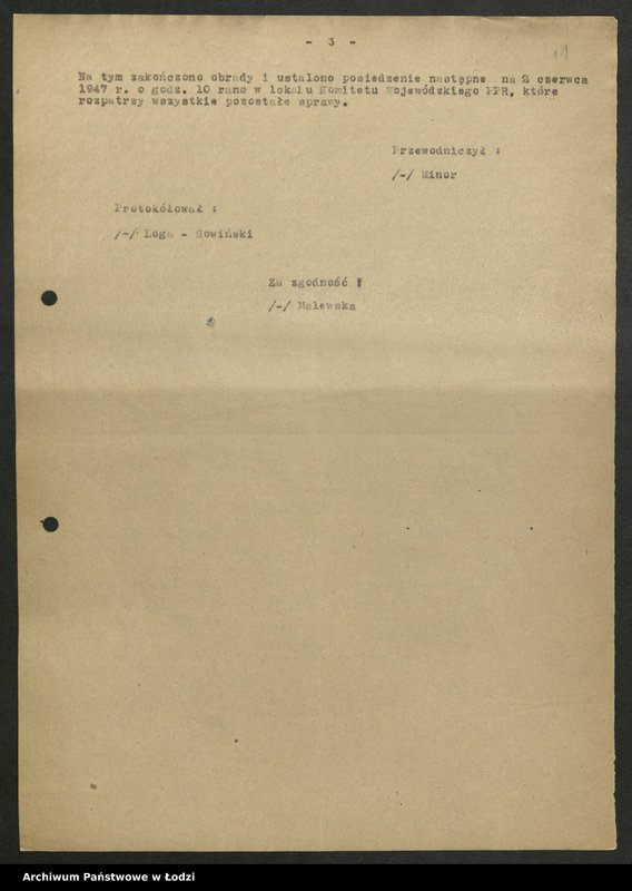 Obraz 12 z jednostki "Protokoły narad międzypartyjnych PPR i PPS na szczeblu wojewódzkim [z załącznikami]"