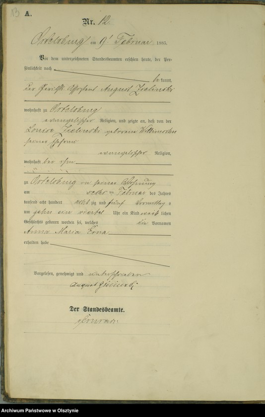 image.from.unit.number "Geburts-Haupt-Register Nr 1 - 98"