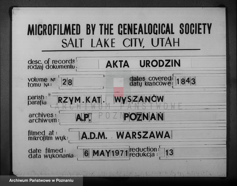 Obraz 1 z jednostki "Księga urodzonych"