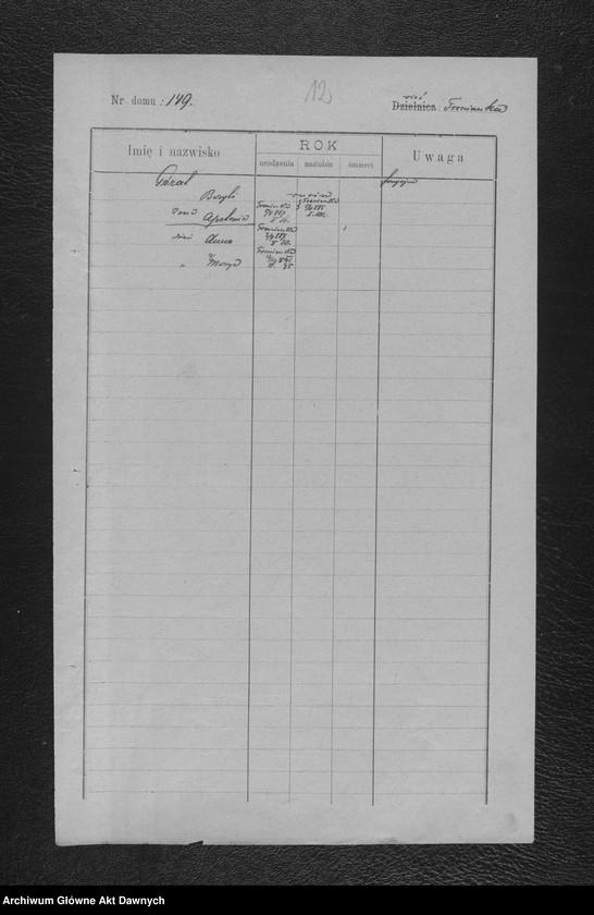 Obraz 15 z jednostki "Parafia: Kołomyja. Dekanat: Kołomyja. Status animarum pro pago Trościanka. [Spis imienny parafian dla wsi Trościanka]."