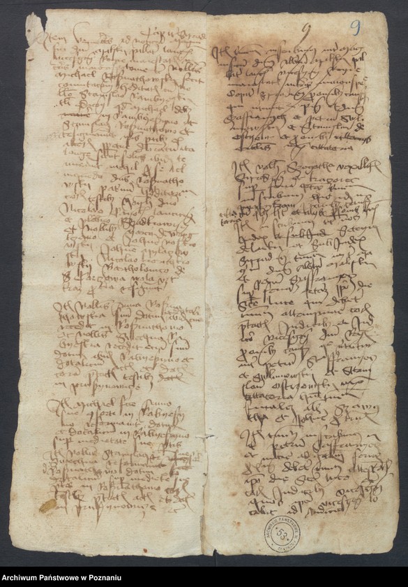 Obraz 14 z kolekcji "Dokumenty z Archiwum Państwowego w Poznaniu na Listach UNESCO111"