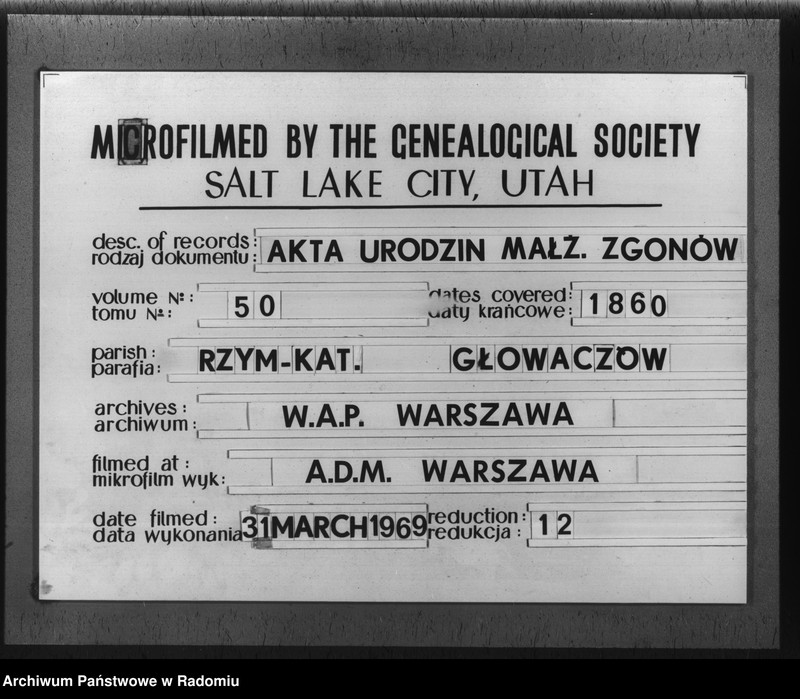 image.from.unit.number "[Duplikat akt urodzeń, małżeństw i zgonów parafii rzym.-kat. Głowaczów 1860 r.]"