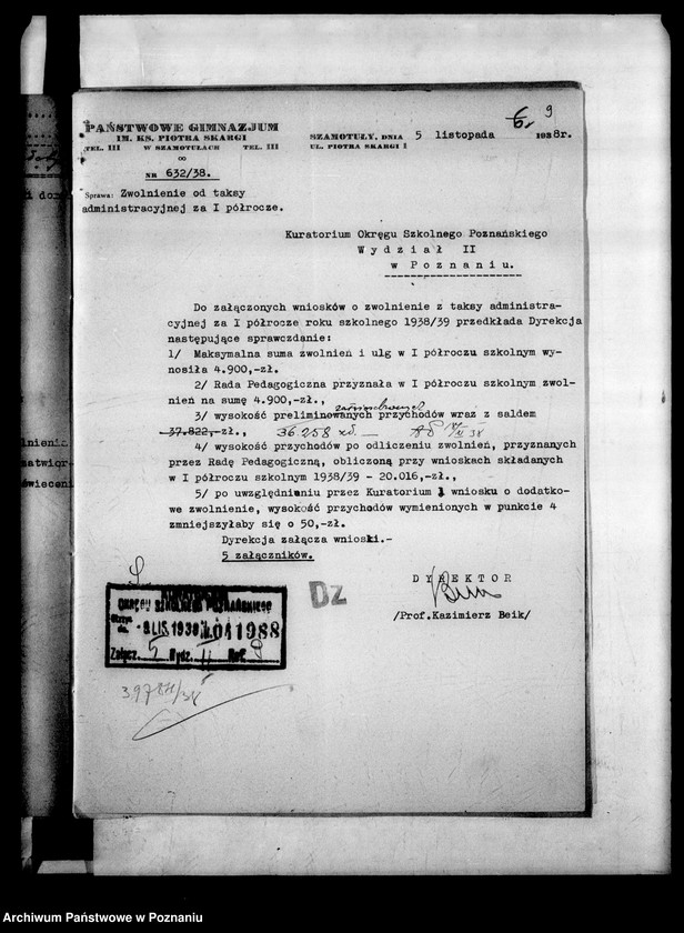 Obraz 12 z jednostki "Państwowe Liceum i Gimnazjum- Szamotuły [spis abiturientów]"