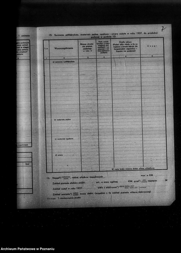 Obraz 11 z jednostki "Kwestionariusz Fabryki ceramicznej , cegielni i tartaku M. Perkiewicza w Ludwikowie powiat śremski"