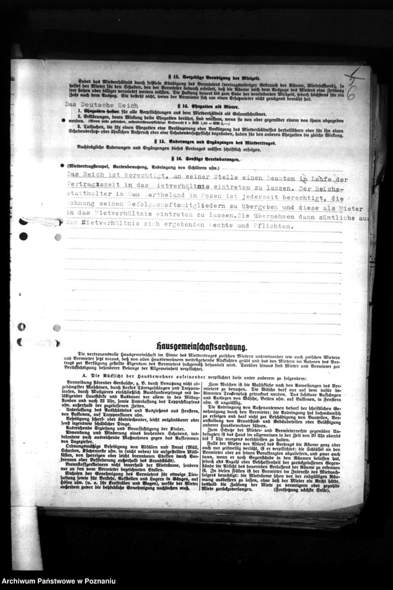 Obraz 10 z jednostki "Wohnungszuweisungen für Deutsche. Verdrängung der Polen."