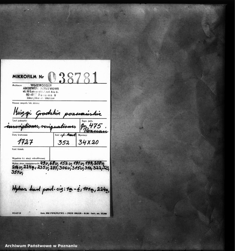 Obraz 2 z jednostki "Inscriptiones, resignationes [protocollon]"