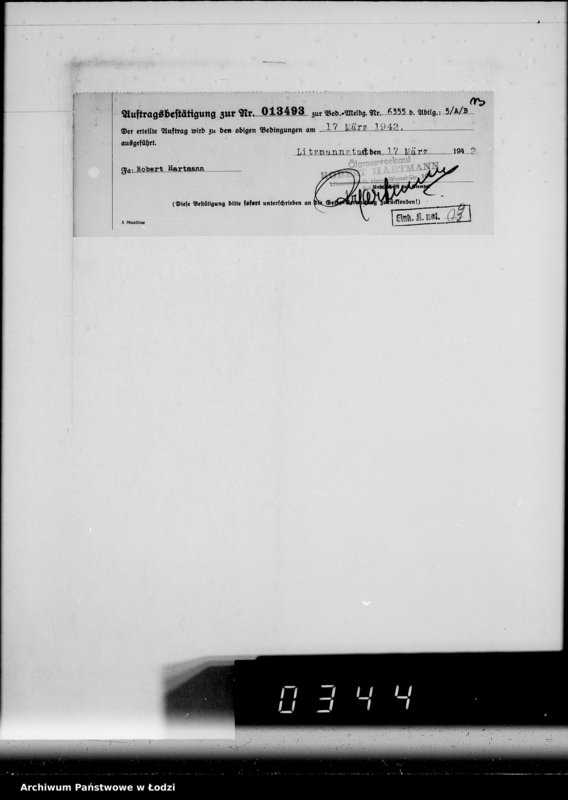 Obraz 17 z jednostki "Aufträge, [Lieferscheinen und Rechnungen] 13491-13540"