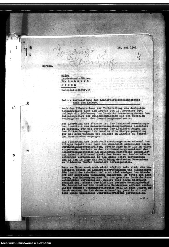 Obraz 9 z jednostki "Förderung des Landarbeiterwohnungsbaues"