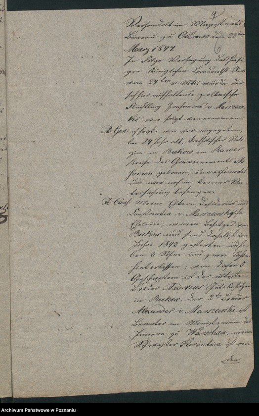 Obraz 10 z jednostki "A. betr. Zacharias von Marczewski"