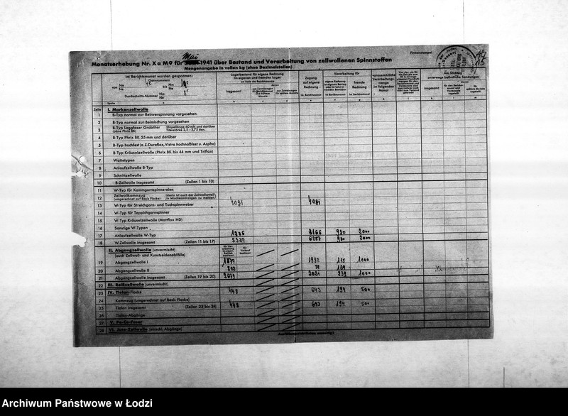 Obraz 18 z jednostki "Textil-Fabrikations-Abteilung [Produkcja i zapotrzebowanie materiałów dla resortu pracy]"