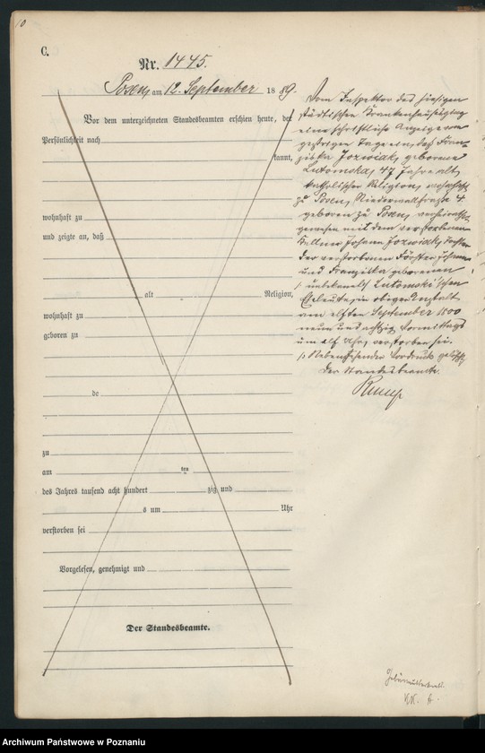 Obraz 13 z jednostki "Księga zgonów t. IV"