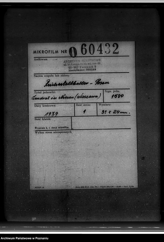 Obraz 2 z jednostki "Landrat in Nessau (Nieszawa)"