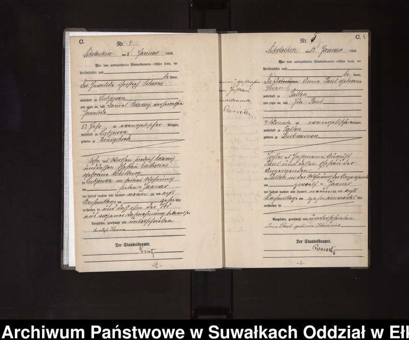 image.from.unit.number "Sterbe-Haupt-Register des Königlichen Preussischen Standes-Amtes Nikolaiken Kreis Sensburg"