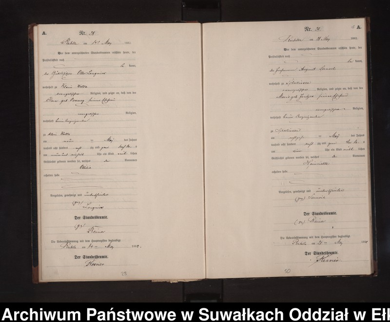 image.from.unit.number "Geburts-Neben-Register des Preussischen Standes-Amtes Stasswinnen Kreis Loetzen"