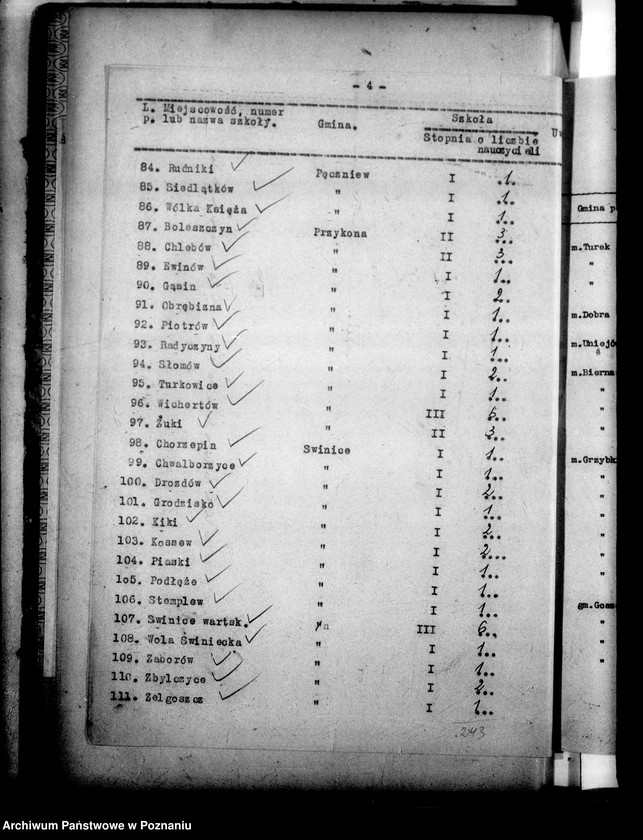 Obraz 8 z jednostki "Inspektorat Szkolny- Turek [księga kontroli etatów]"