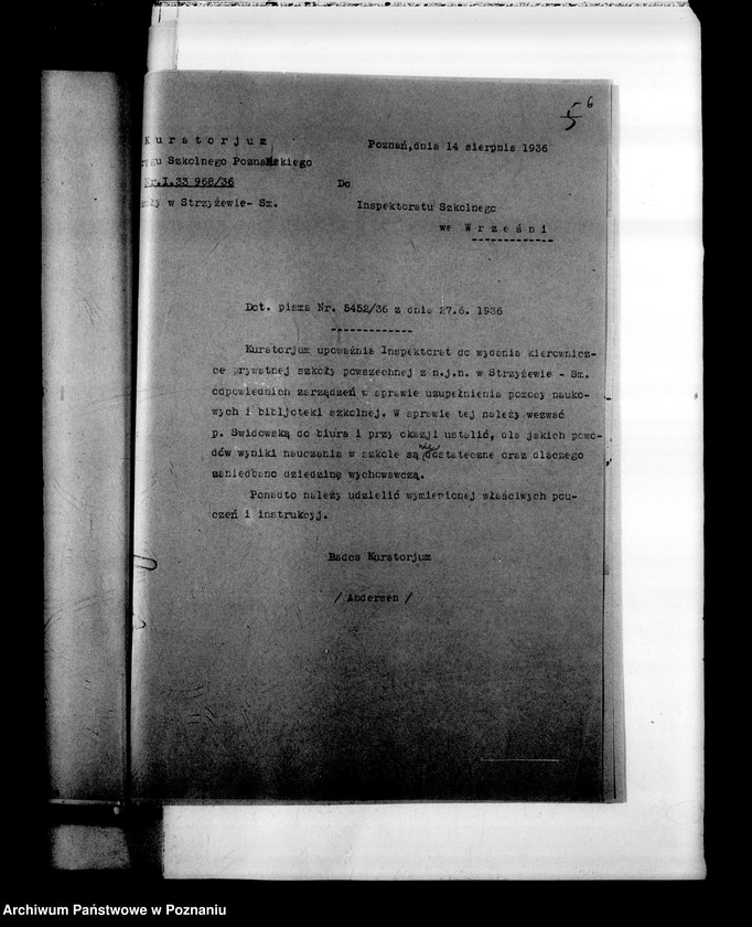 Obraz 10 z jednostki "Prywatna Szkoła Powszechna z niemieckim językiem nauczania Strzyżewo powiat Gniezno"