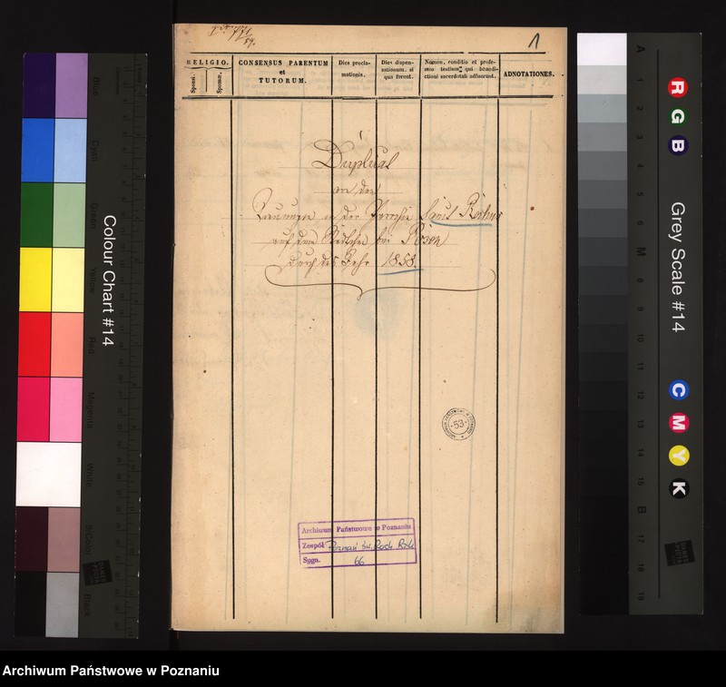 Obraz 3 z jednostki "Duplicat von den Trauungen"