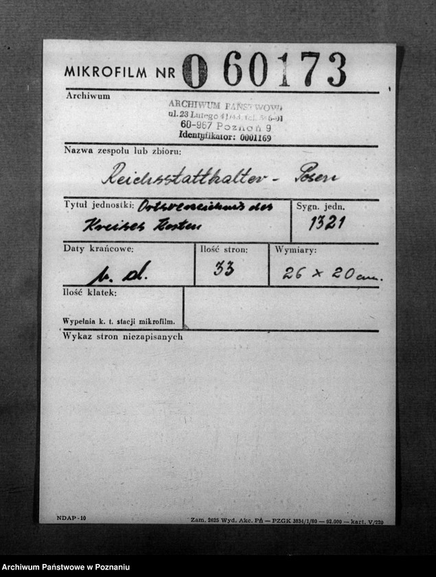 Obraz 2 z jednostki "Ortsverzeichnis des Kreises Kosten"