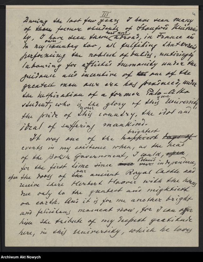 image.from.unit.number "Przemówienie do profesorów i studentów Stanford University w Kalifornii; listy E. C. Robinson