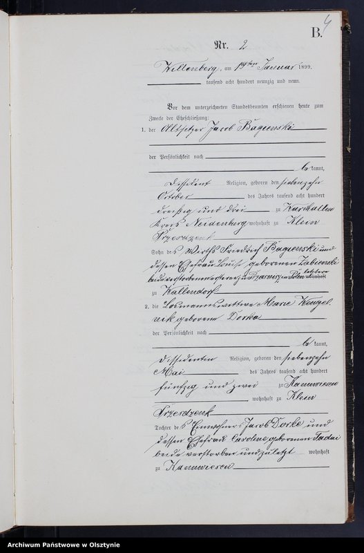 Obraz 6 z jednostki "Heiraths-Neben-Register Nr 1 - 50"