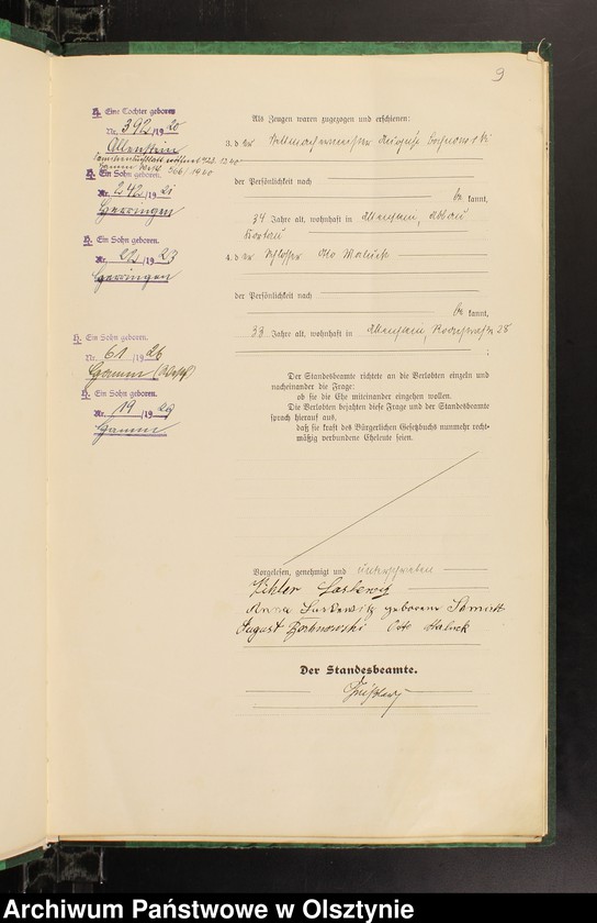 image.from.unit.number "Heirats-Haupt-Register Tom II, Nr 243-345"