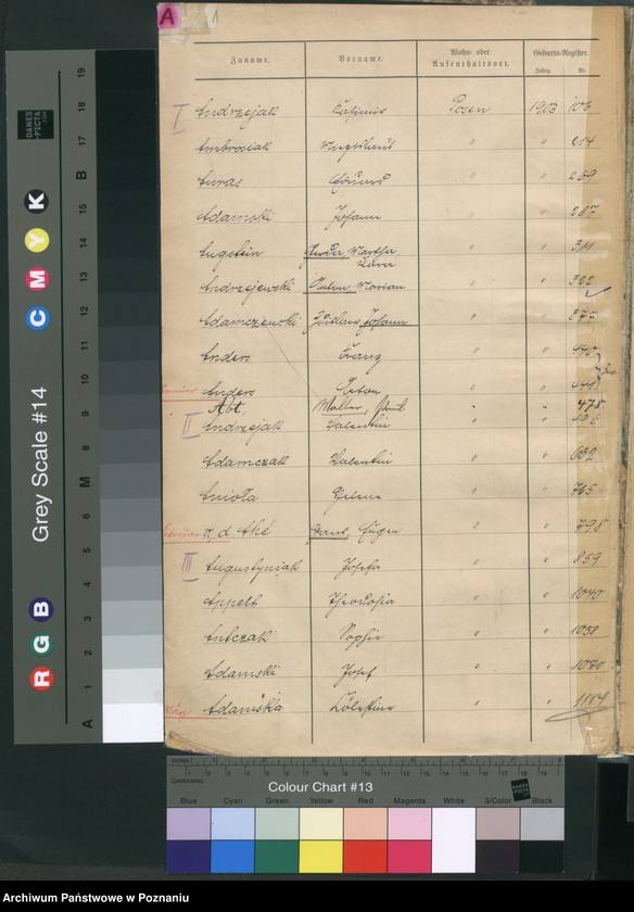 Obraz 4 z jednostki "Skorowidz urodzeń"