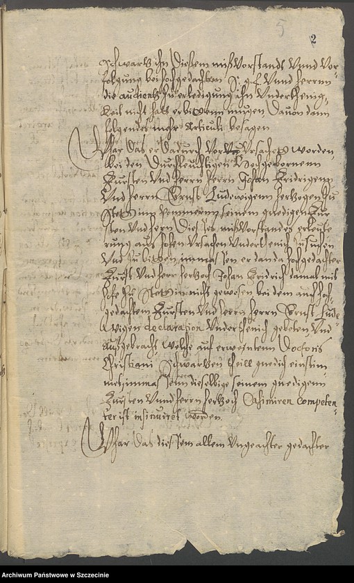 Obraz 7 z jednostki "Dr. Christian Schwartz contra Stiftsvogt Martin v[on] Kleist und den Kammerrat Reimer v[on] Wolde zu Dargen [Dargiń] und Wusterbarth [Ostre Bardo]."