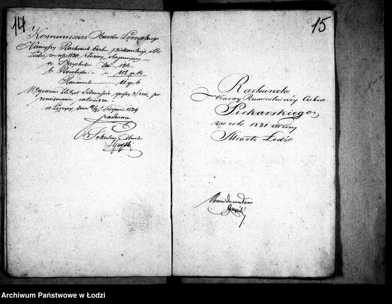 Obraz 11 z jednostki "Akta tyczące się rachunków i wszelkich korespondencji cechu piekarskiego"