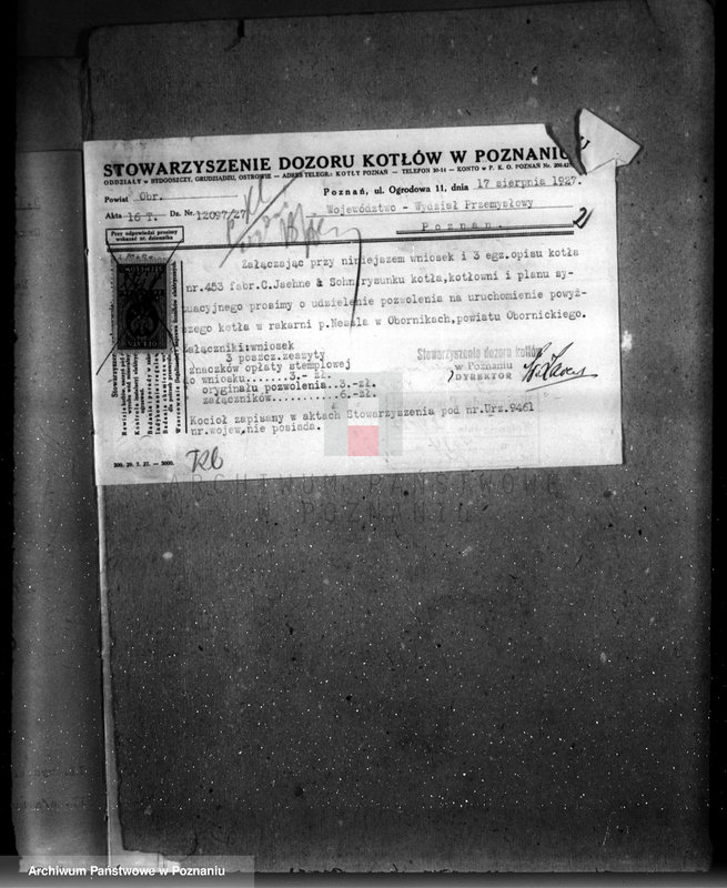 Obraz 6 z jednostki "Tartak J. Wrońskiego w Obornikach nr woj. 1638"