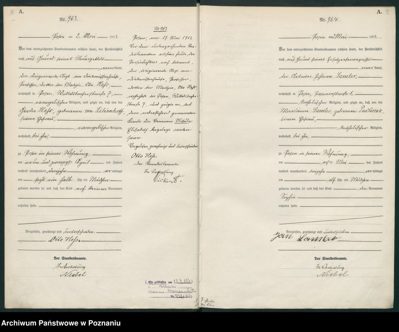 Obraz 7 z jednostki "Księga miejscowa urodzeń tom III [Rejestr główny urodzeń]"