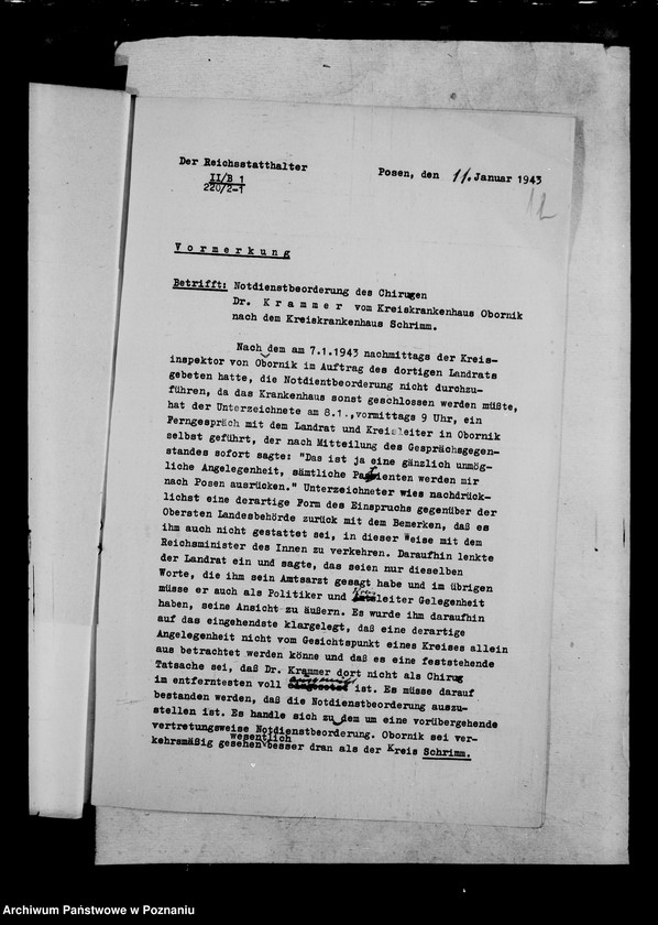 Obraz 16 z jednostki "Unbedingt Kriegswichtige Stellung und Notdienst der Ärzte"