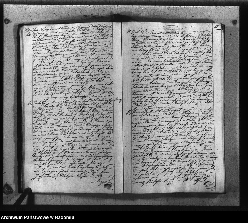 image.from.unit.number "Akta cywilne miasta Głowaczew na rok 1823"