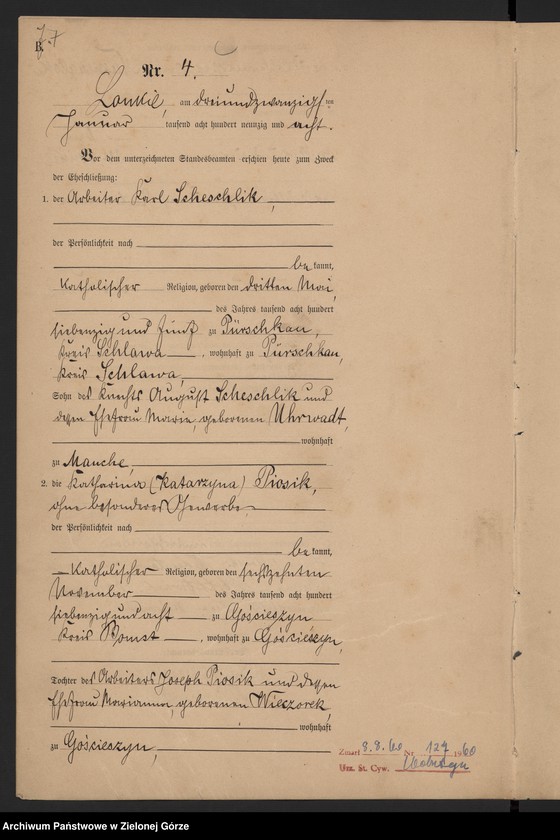 Obraz 10 z jednostki "[Księga małżeństw]"