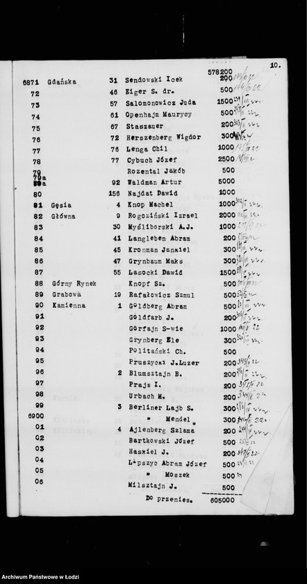 Obraz 13 z jednostki "Rejestr poborczy"