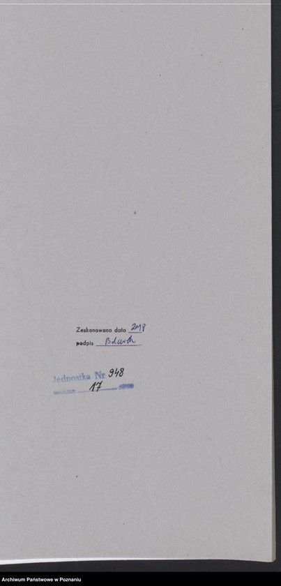 Obraz 17 z jednostki "[Wyniki oszacowania plonów roślin okopowych w Księstwie Poznańskim w roku 1919] i Rozporządzenie dotyczące stwierdzenia powierzchni zasiewów w roku 1920"