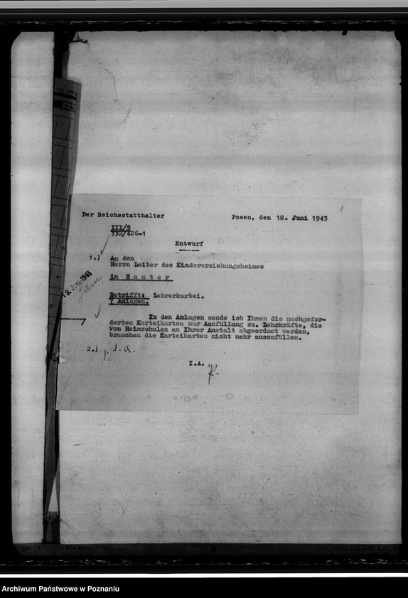 Obraz 5 z jednostki "Kindererziehungsheim Samter (Szamotuły). Oberschule in Samter"