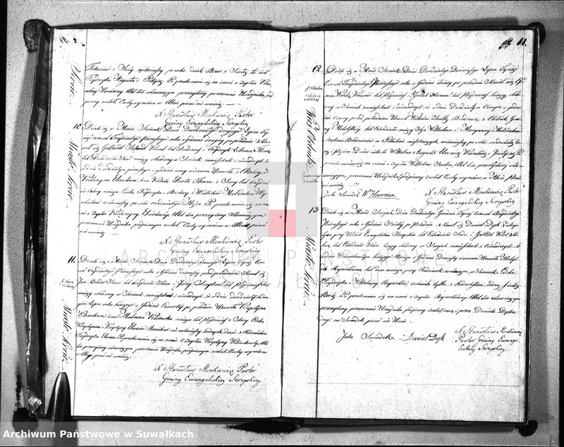 image.from.unit.number "Księga Duplicat Aktów Urodzonych, Zeszłych i Zaślubionych Proboszcza i Urzędnika Stanu Cywilnego Parafii Ewangelickiey Sereyskiey na Rok 1831-szy Sporządzony"