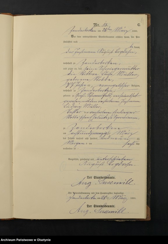 image.from.unit.number "Sterbe-Neben-Register Nr 1 - 47"