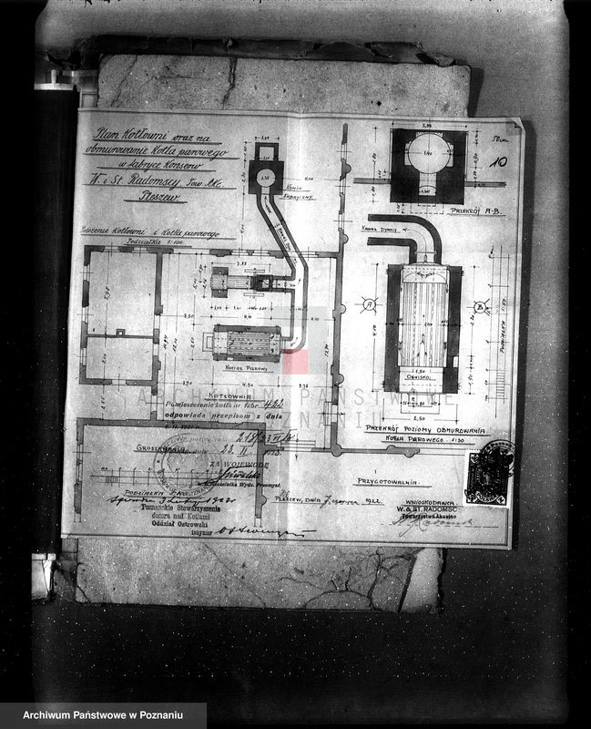 Obraz 14 z jednostki "Fabryka konserw i marmelad, własność St. Radomski w Pleszewie pow. jarociński nr fabr kotła 422, nr woj. kotła 95"