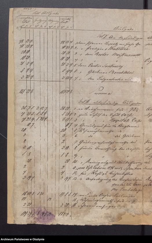 image.from.unit.number "Passenheimsche Stadt Kirchen Rechnung über Einnahme und Ausgabe"