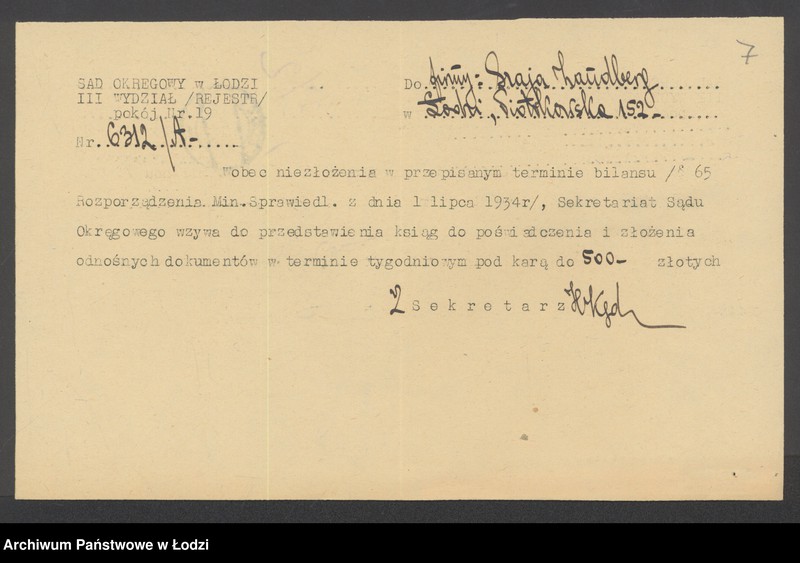 Obraz 9 z jednostki "Szaja Landberg- sprzedaż obuwia i galanteri"