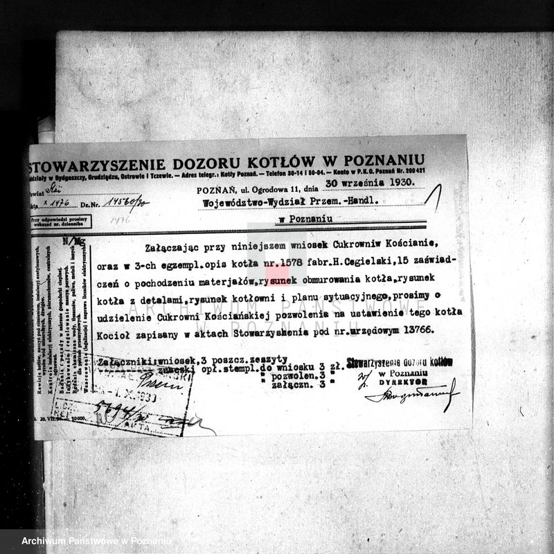 Obraz 5 z jednostki "Cukiernia w Kościanie nr woj. kotła 6479"