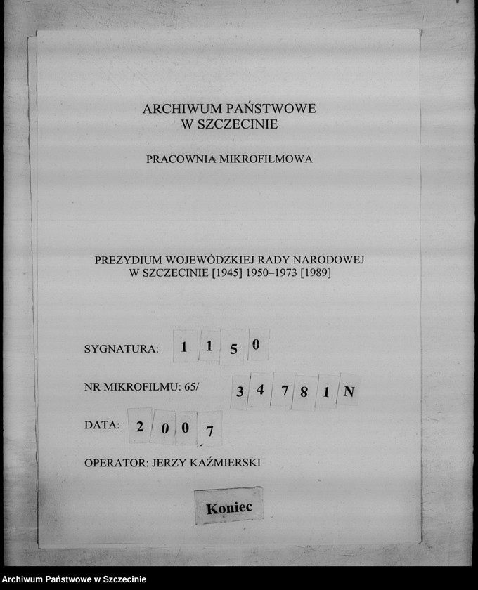 image.from.unit.number "Narady partyjno-służbowe w prezydiach rad narodowych województwa szczecińskiego - informacja"