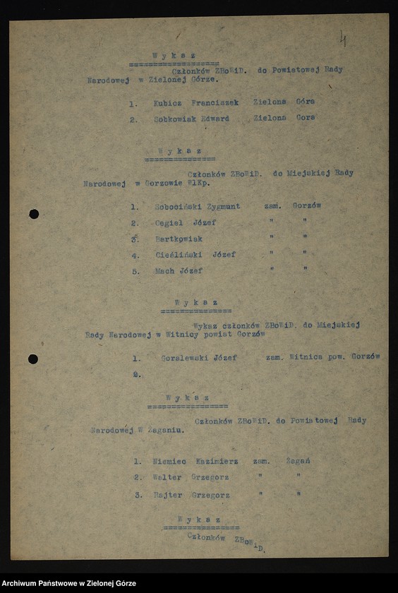 image.from.unit.number "Wykazy członków ZBoWiD wytypowanych na kandydatów do Rad Narodowych"