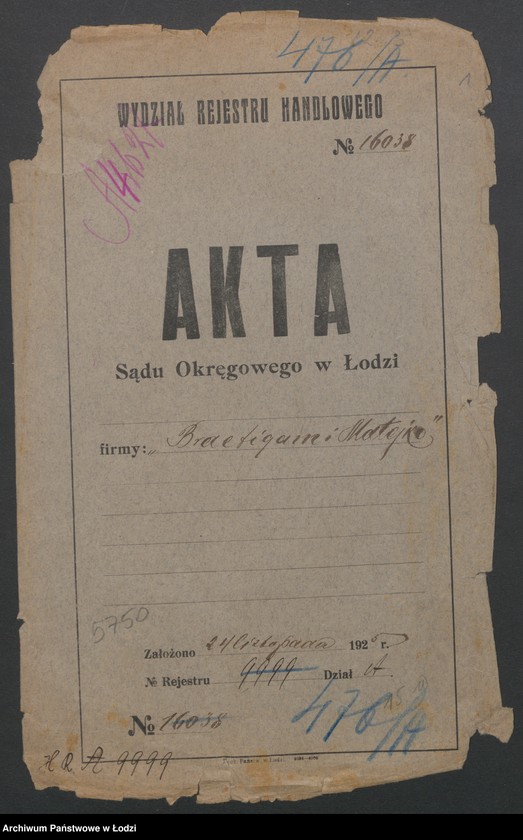 Obraz 3 z jednostki "Braeutigam i Matejko i S-ka- przedsiębiorstwo robót budowlanych"