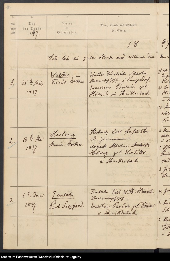 image.from.unit.number "Tauf-Register der Evangelischen Kirche zu Streckenbach"