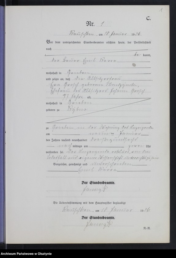 image.from.unit.number "Sterbe-Register /Neben-Register/ Nr 1 - 34"