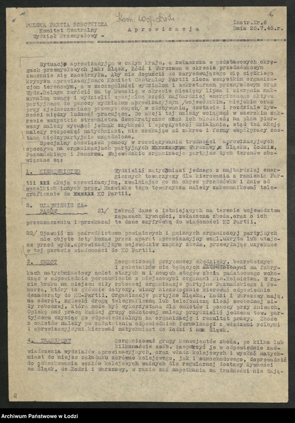 Obraz 7 z jednostki "Instrukcje [Wydziału Przemysłowego] Komitetu Centralnego Polskiej Partii Robotniczej"